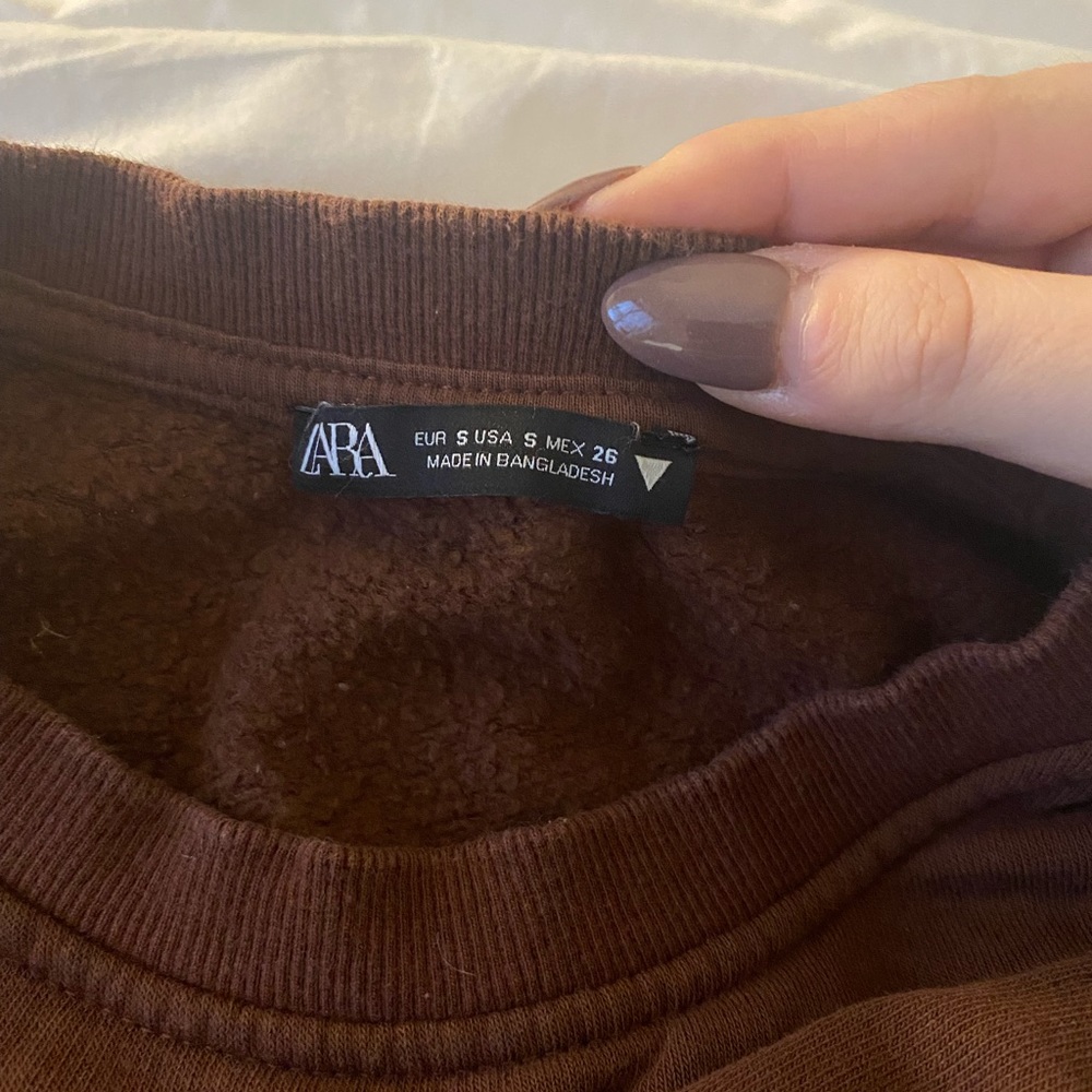 Zara Brown Matching Sweat Suit/ Loungewear